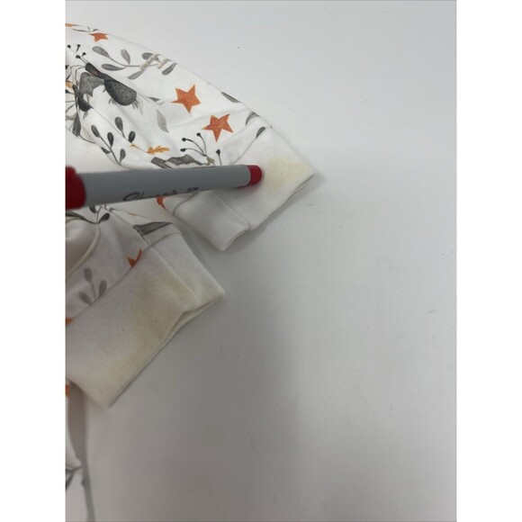 VELVET FAWN Boutique Full Zip Sleeper Halloween Pumpkin Bat Ghost 3-6 Month READ - Picture 7 of 10